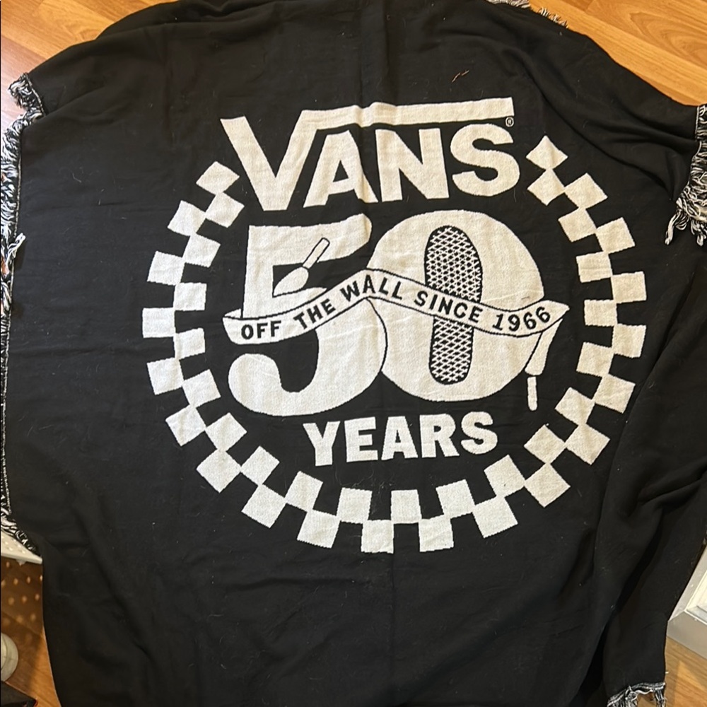 Vans 50th Anniversary Black and White Throw